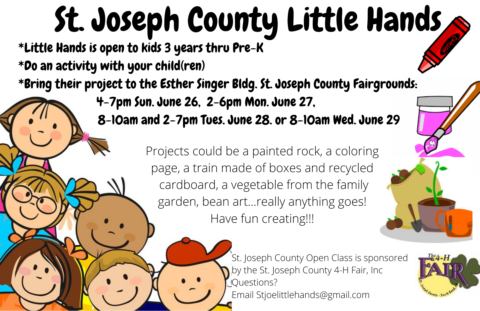 Little Hands St. Joseph County 4H Fair