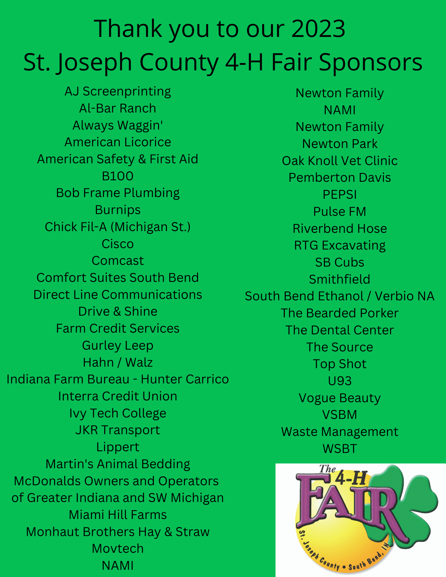 Home Page St. Joseph County 4H Fair